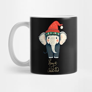 Merry Christmas Elephant Mug